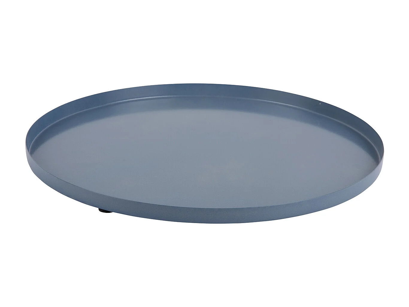 Plateau Servir Rond Moyen - Bleu classique