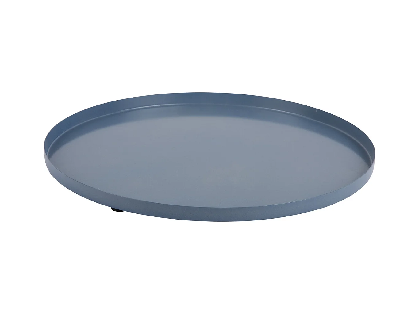 Plateau Servir Rond Moyen - Bleu classique