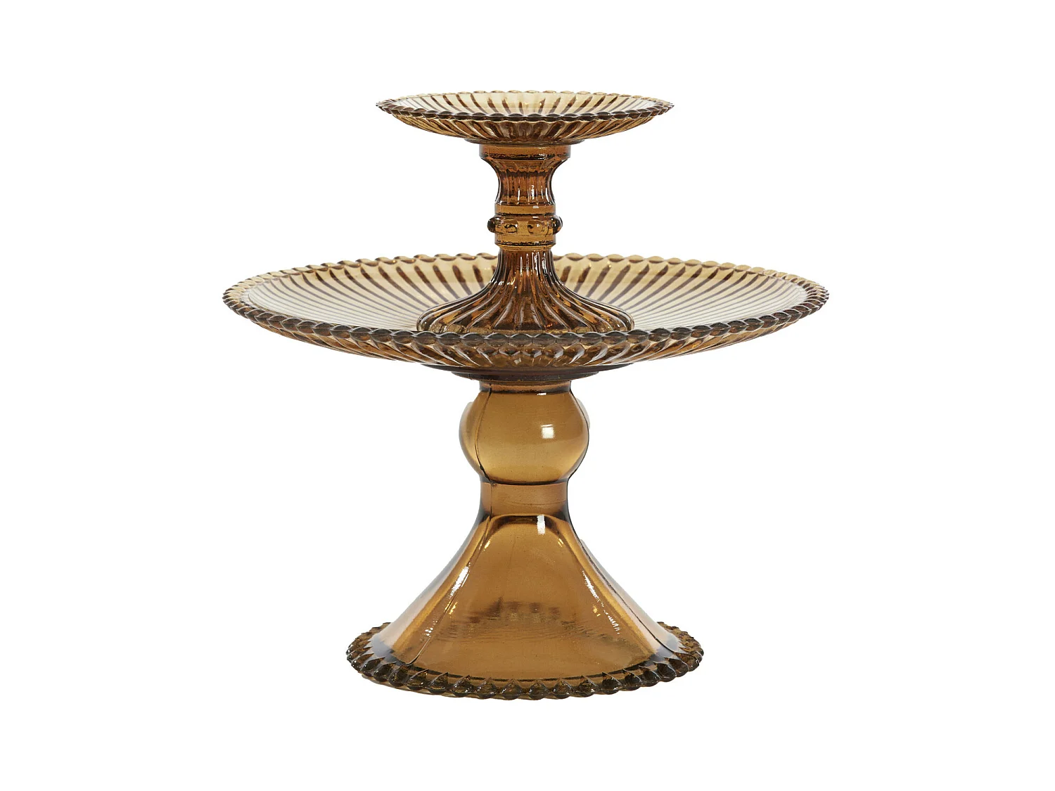 Etagere BURONDA - Ø25x23cm - Marron