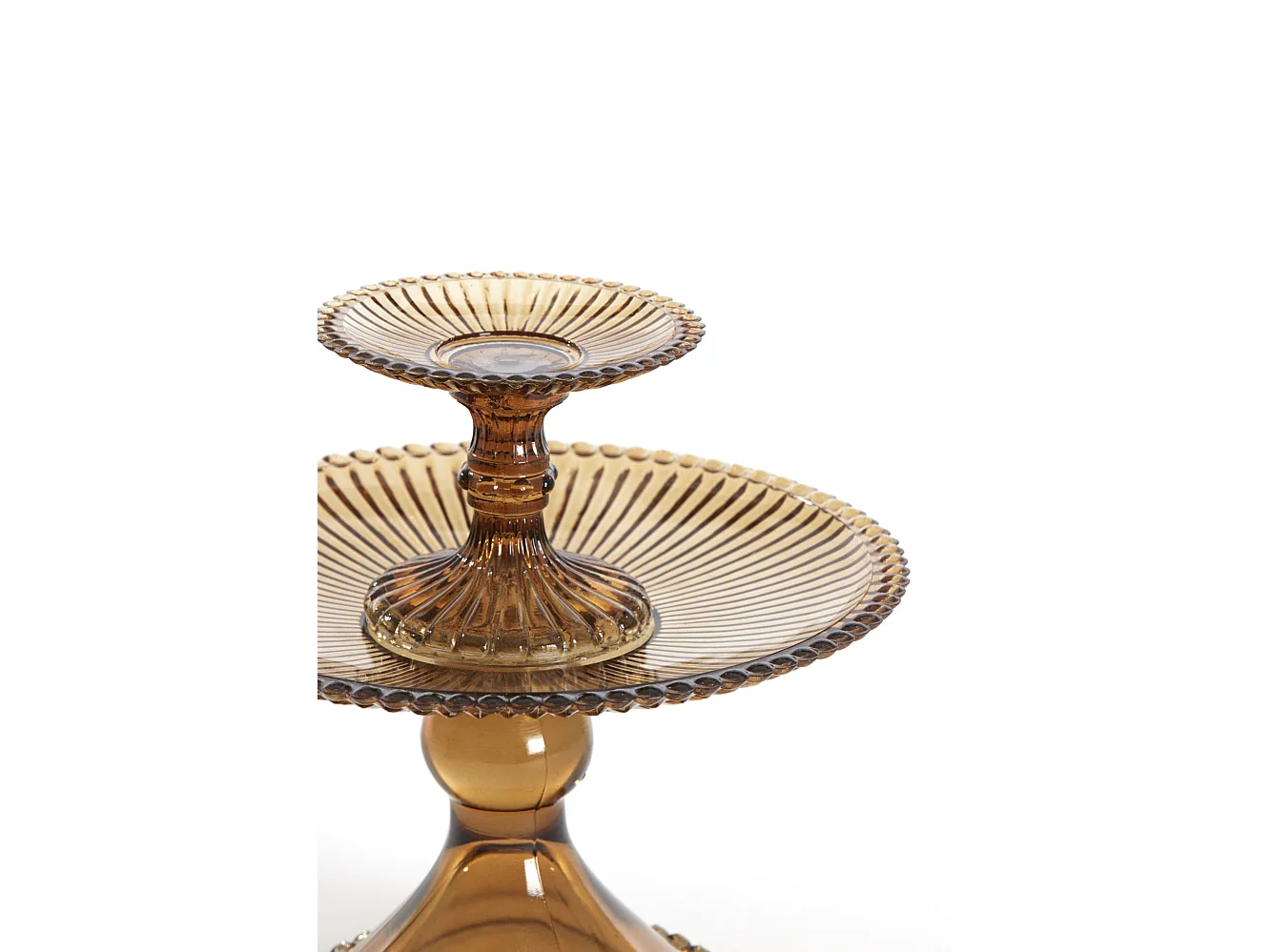 Etagere BURONDA - Ø25x23cm - Marron