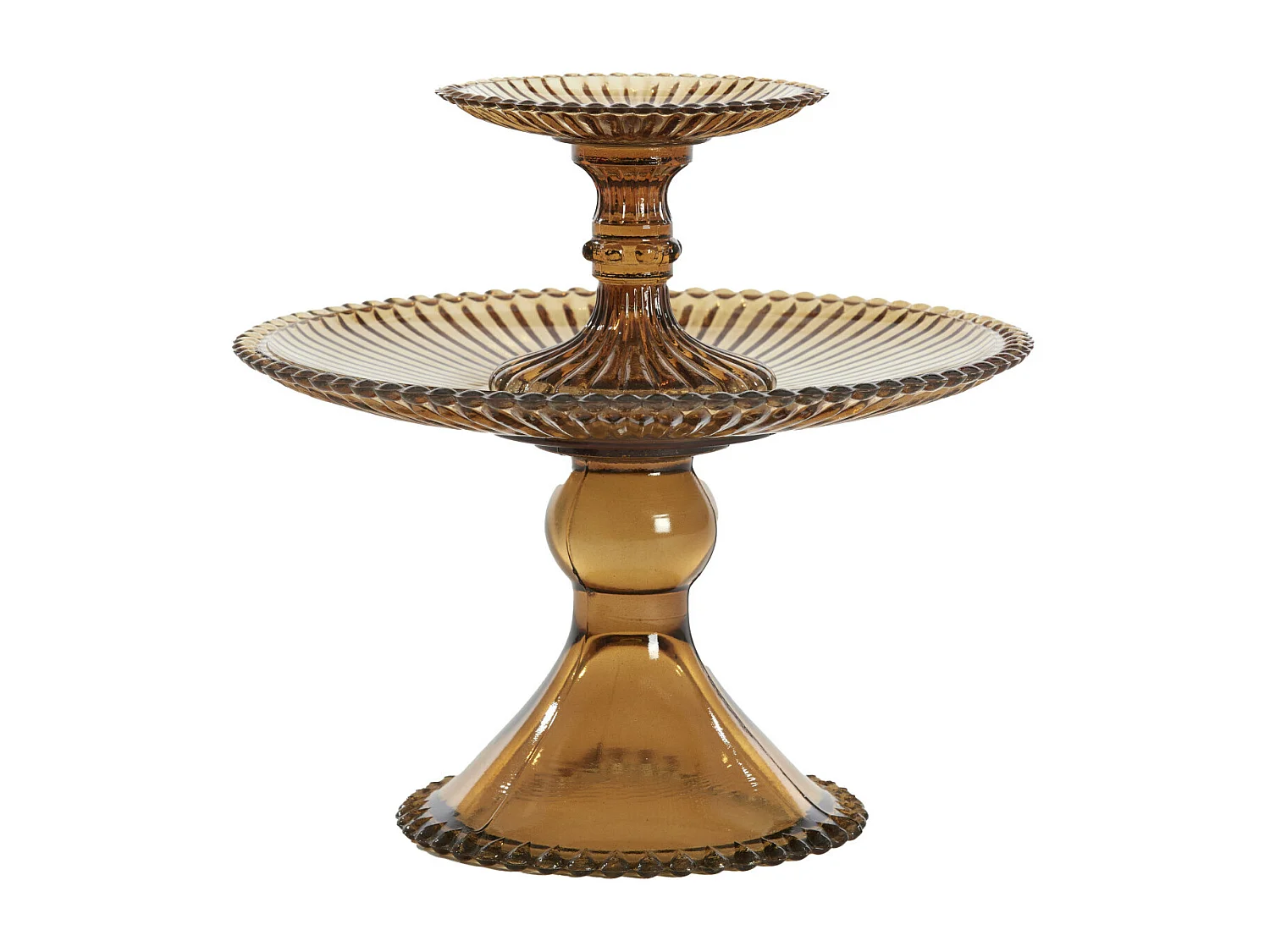 Etagere BURONDA - Ø25x23cm - Marron