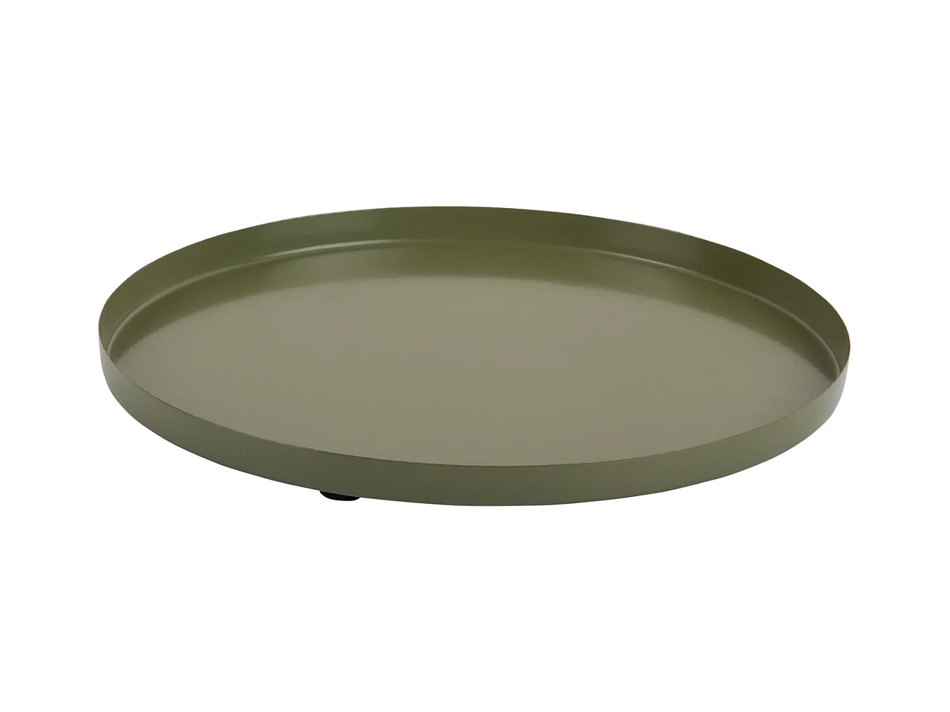 Plateau Servir Rond Extra Petit - Vert armée