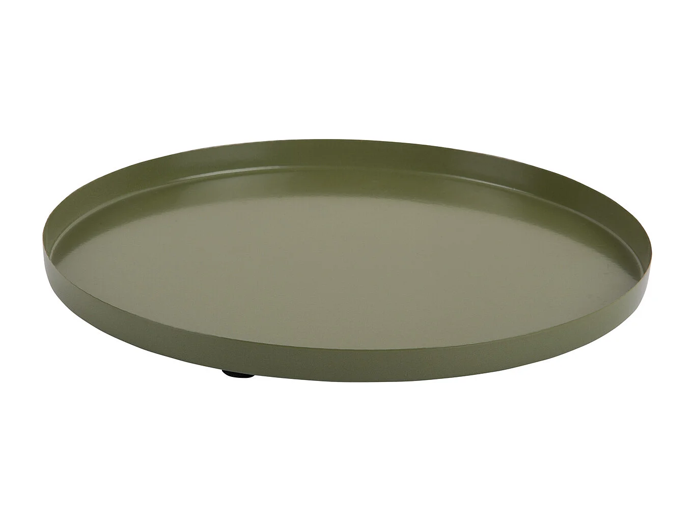 Plateau Servir Rond Extra Petit - Vert armée