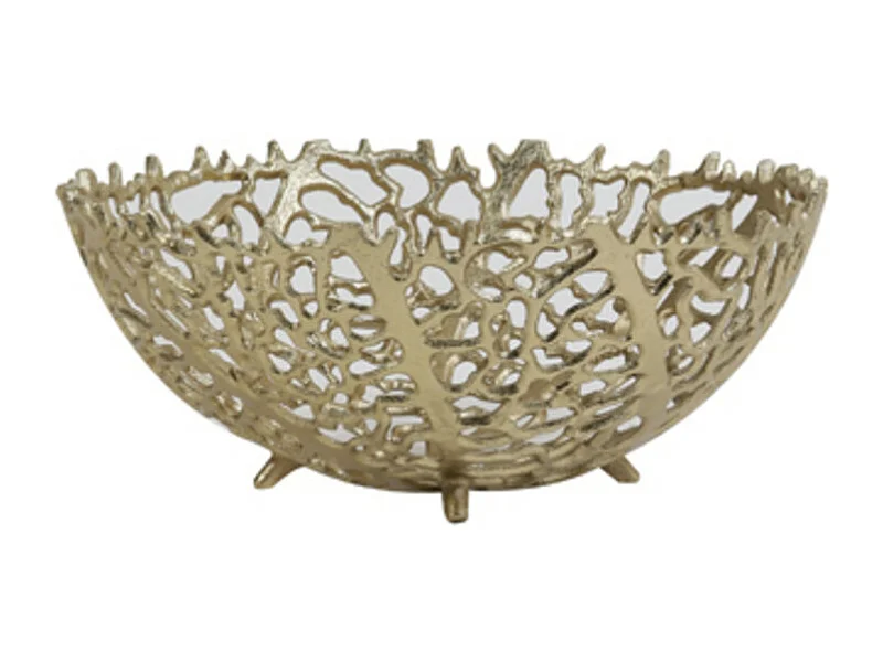 Schaal GALAXA - Ø25.5x11cm - Goud