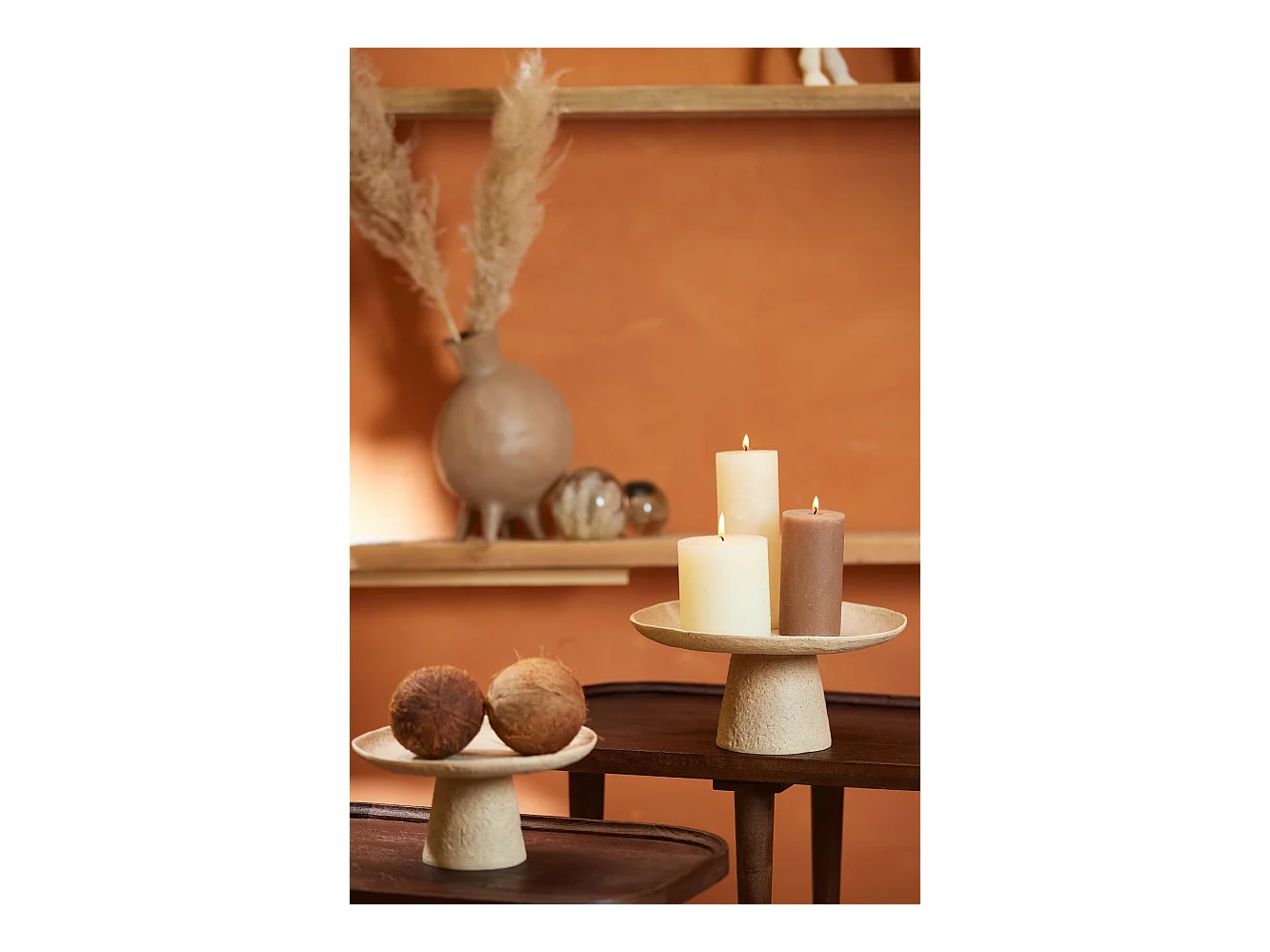 Échelle OTA - 31x30,5x16cm - Marron