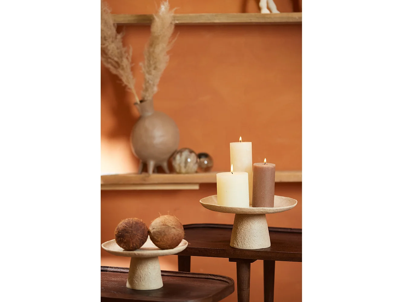 Échelle OTA - 31x30,5x16cm - Marron