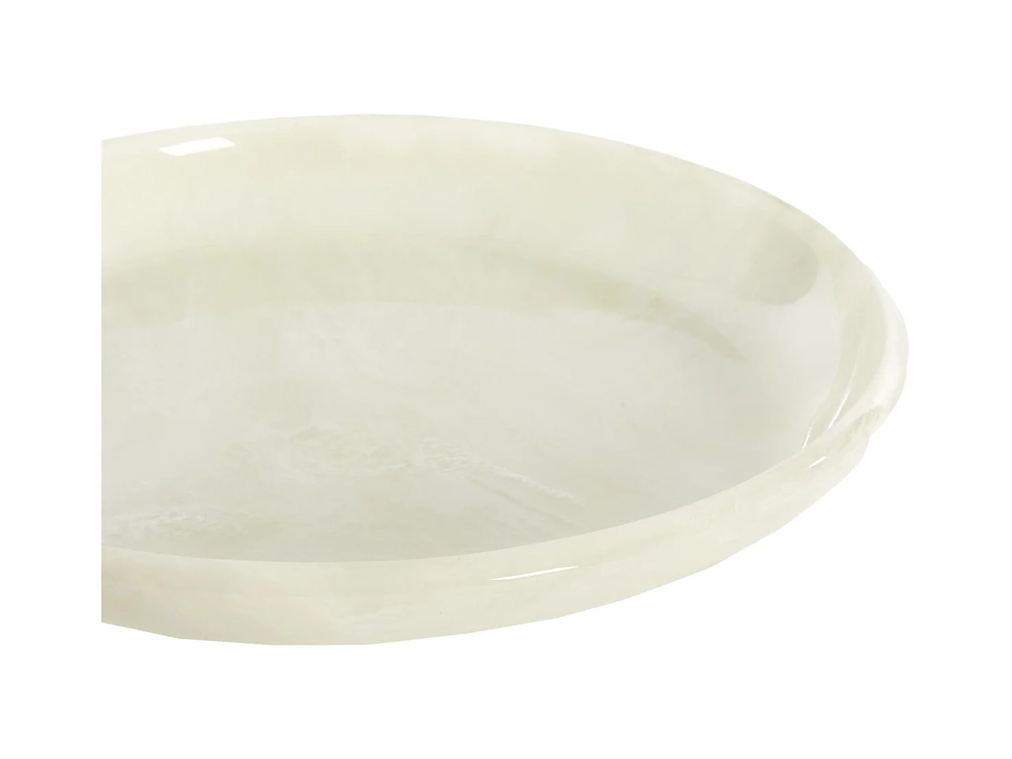 Bol BELAWAN - Ø34x6cm - Blanc