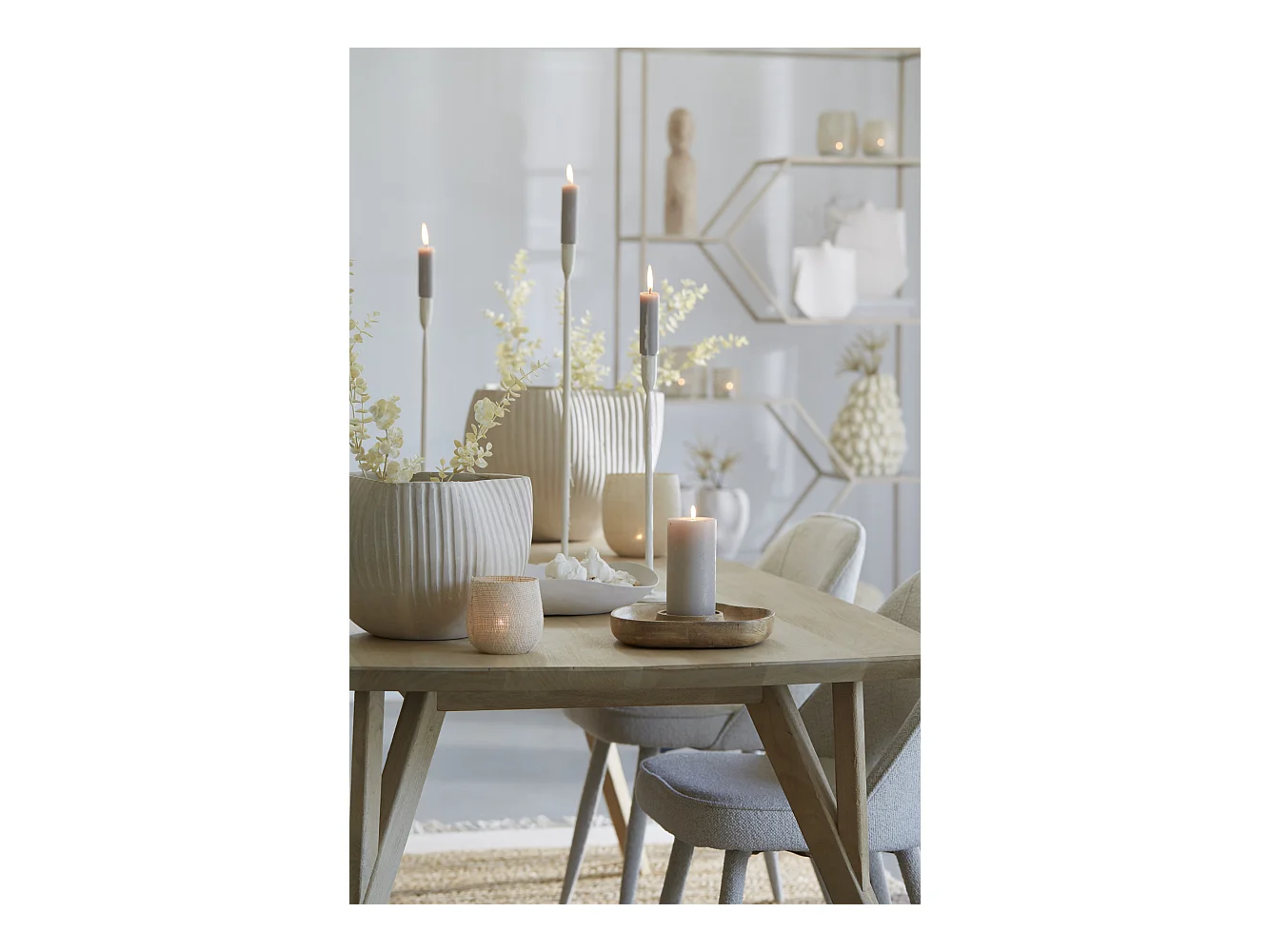 Balance ANZIO - 33x32x6,5cm - Blanc