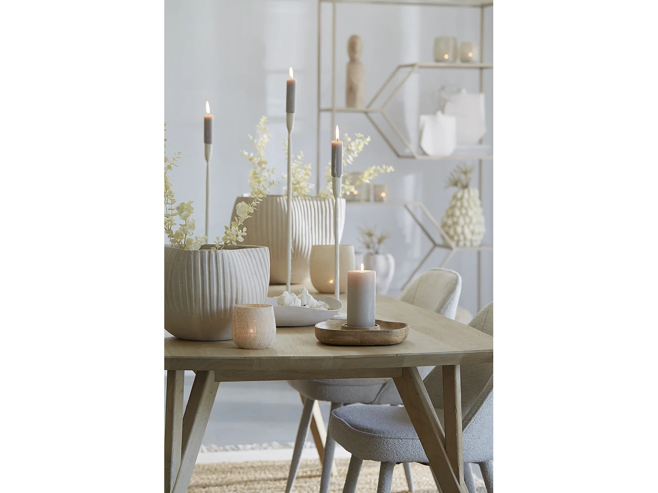 Balance ANZIO - 33x32x6,5cm - Blanc