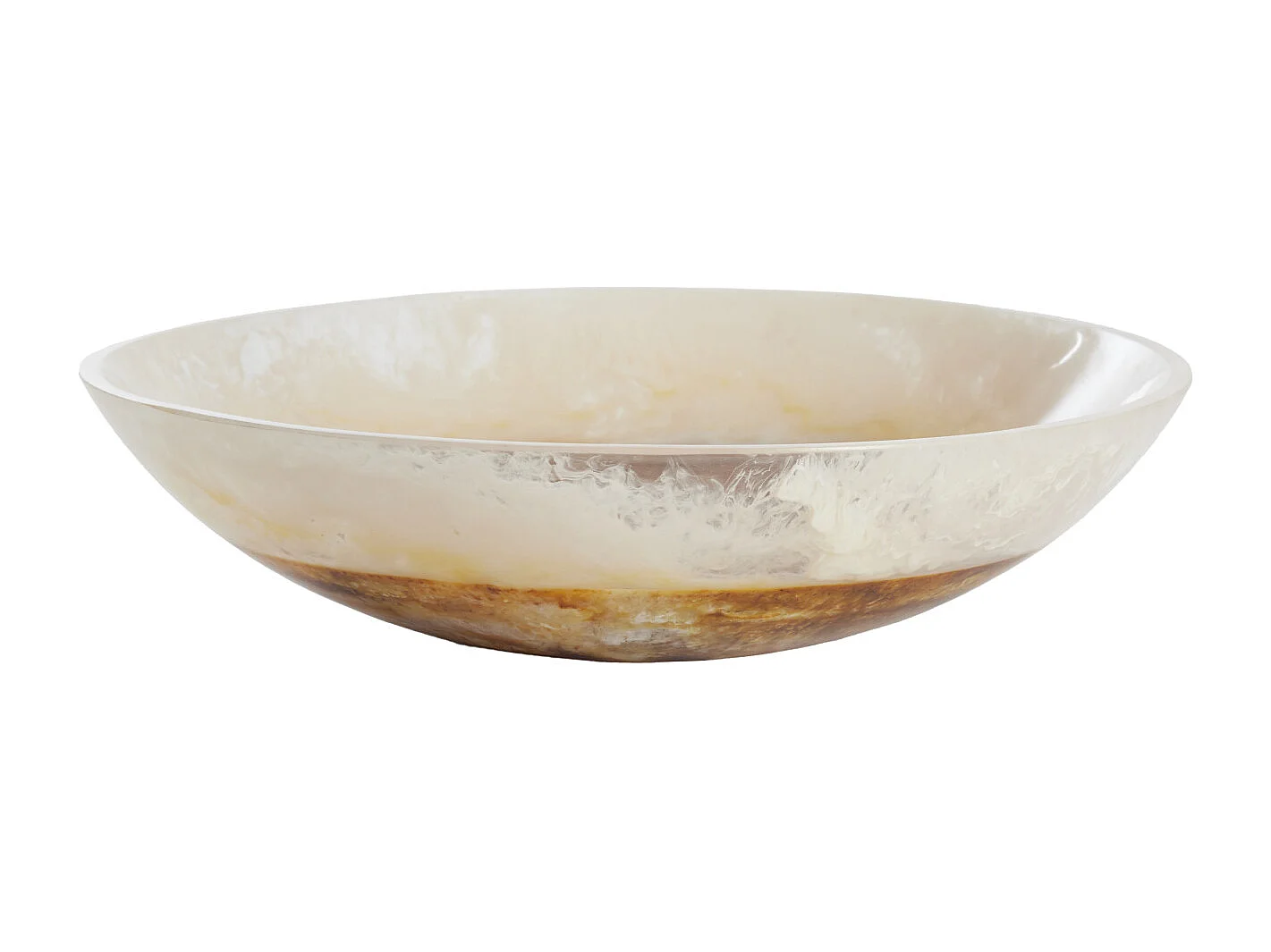 Bol BINANGA - Ø34x7,5cm - Blanc