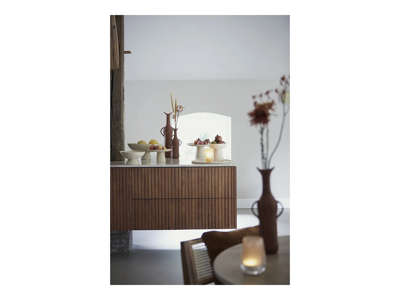 Balance OTA - Ø24,5x12cm - Marron