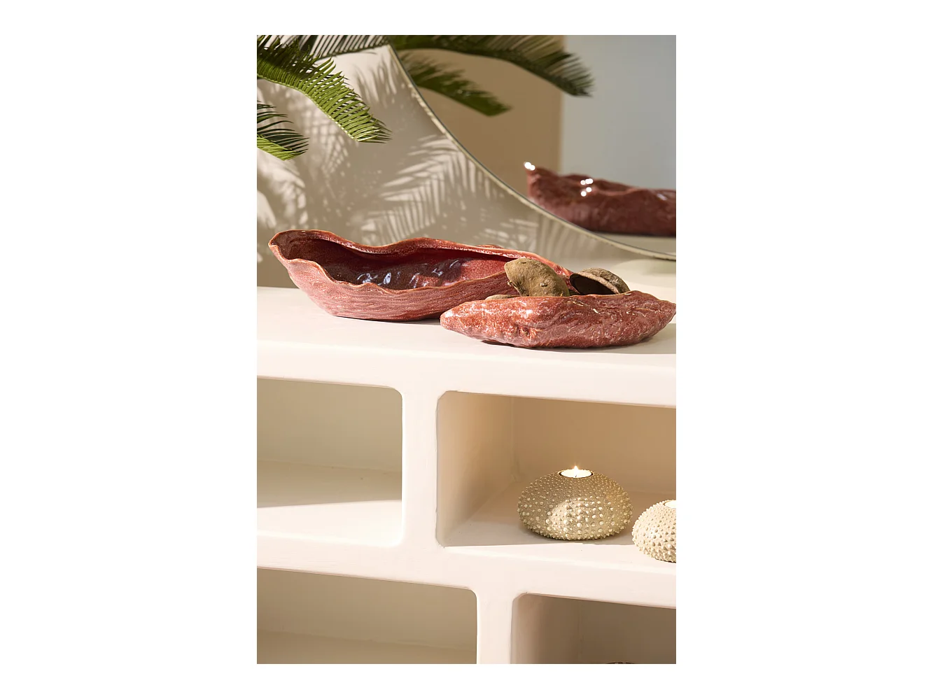 Échelle KALAKO - 41x20,5x10cm - Rouge