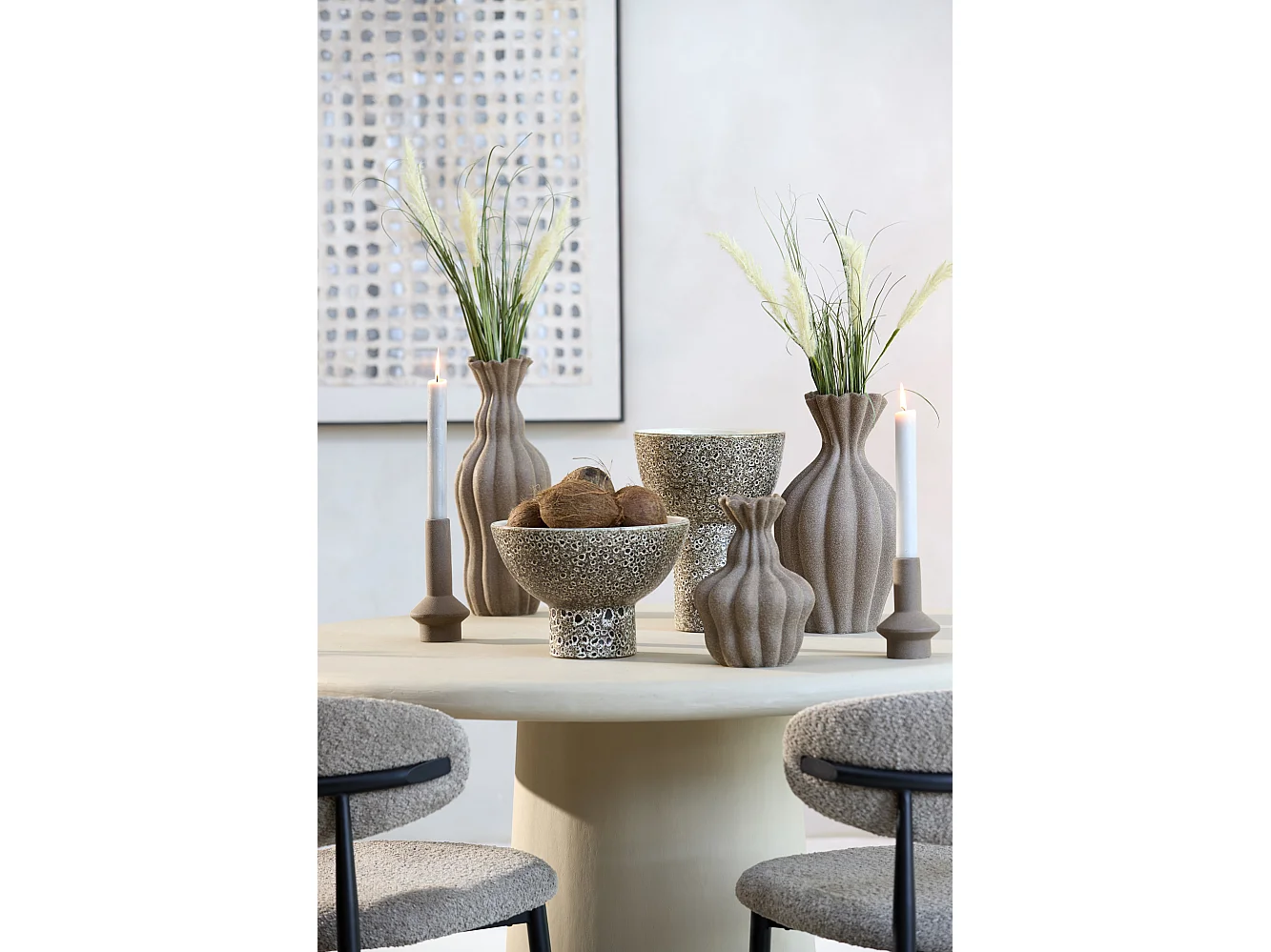 Bol KAVALA - Ø31,5x21cm - Blanc