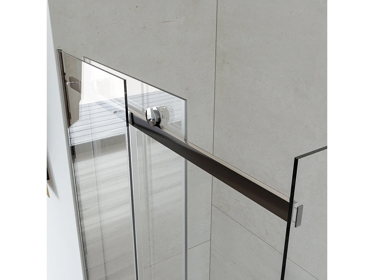 Box Doccia Angolare 90x170 con Anta Scorrevole vetro Cristallo 8mm - Mimosa