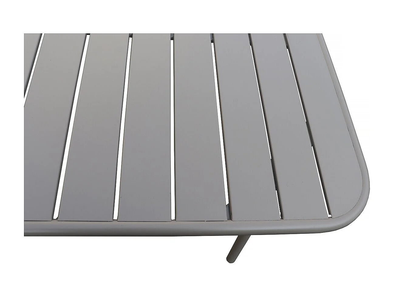 Salon de jardin en métal "Bilbao" - 6 places - Taupe