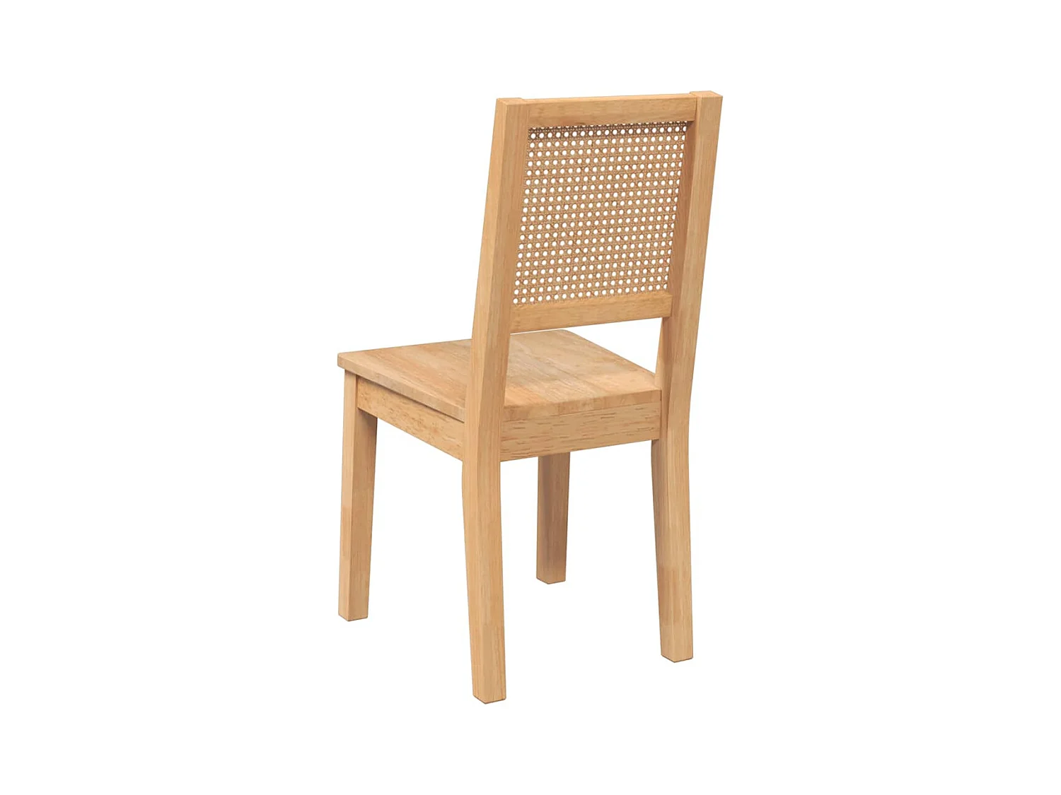 Sedie da Pranzo 2 pz in Legno Massello di Hevea