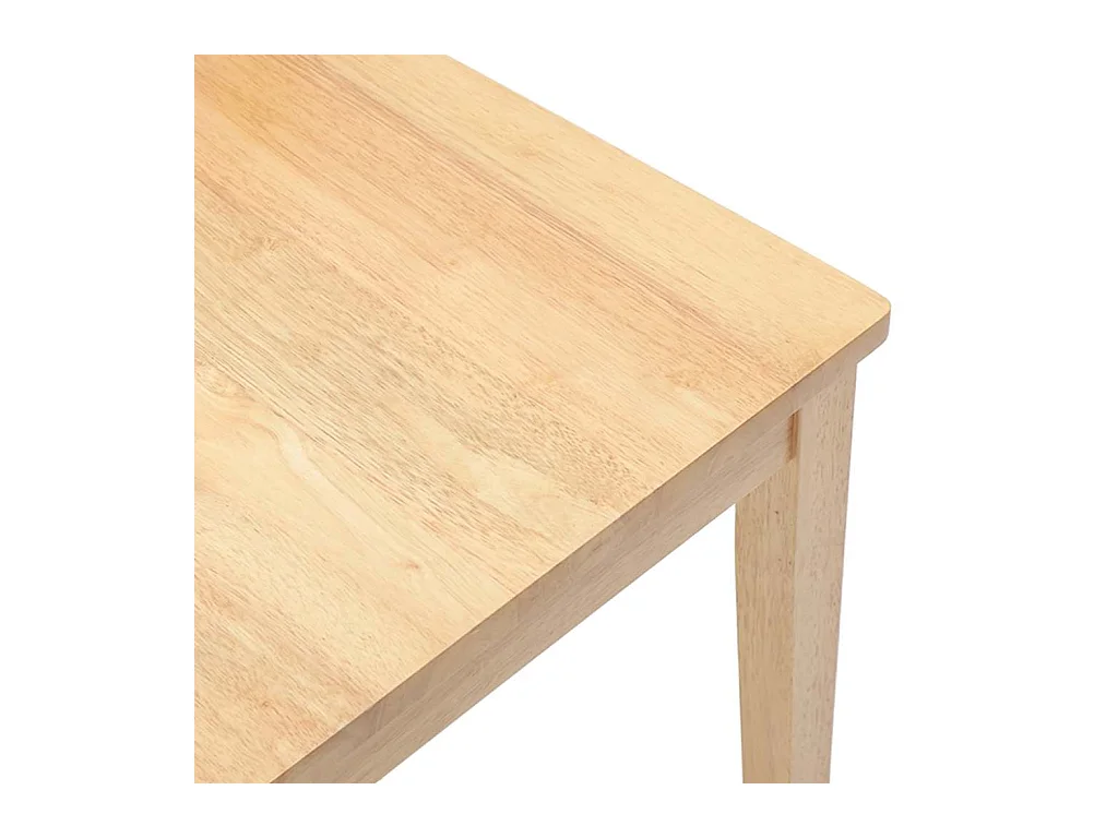 Chaises à manger 2 pcs bois massif caoutchouc