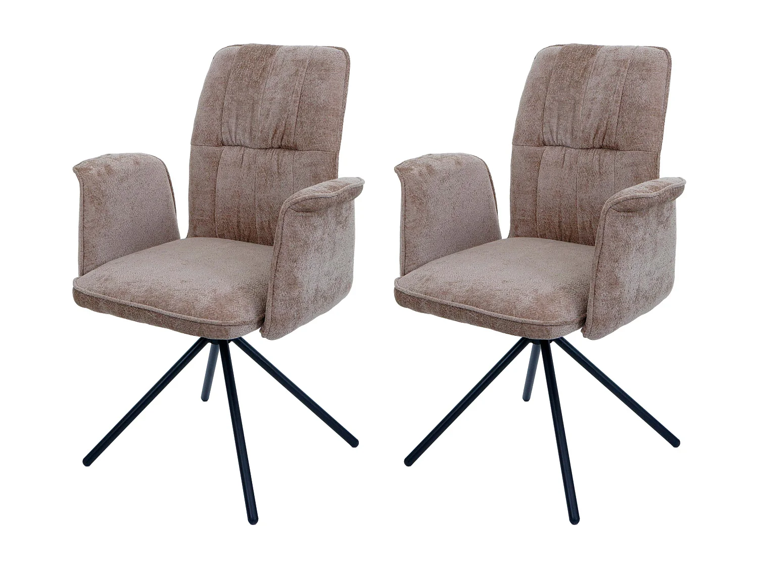 Chaise de salle à manger MCW-N99 (lot de 2),  marron clair