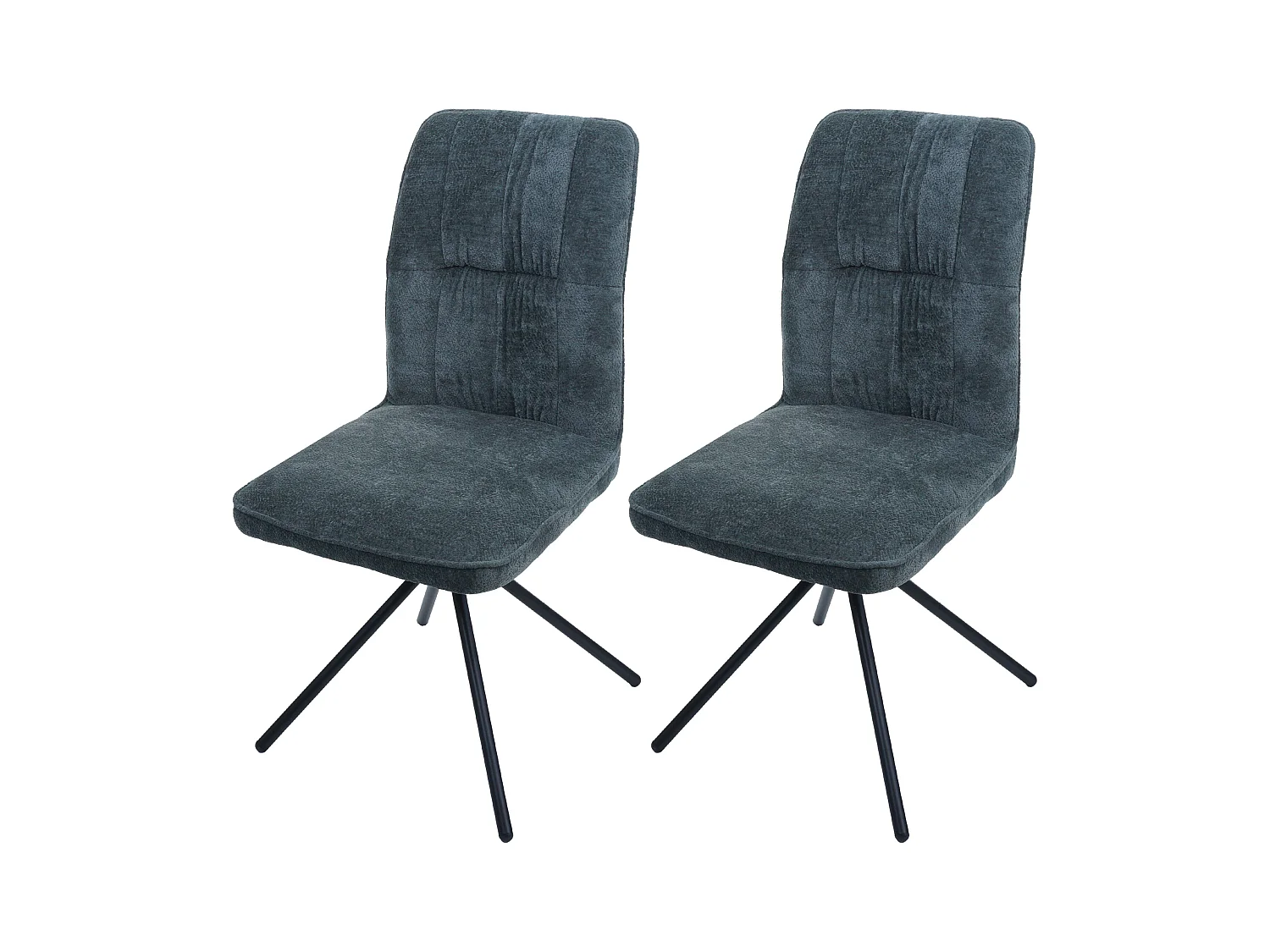 Chaise de salle à manger MCW-N99 (lot de 2),  bleu-vert