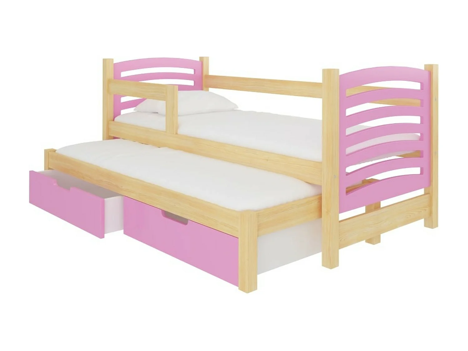 Bett Alea (80x180)/Matratze inklusive/Rosa