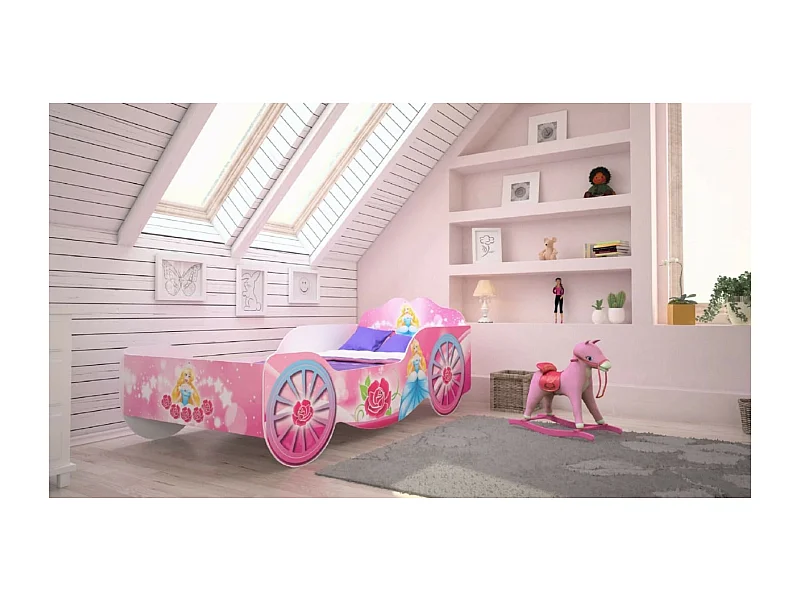 Bett Cassi (80x160) /Matratze inklusive/Rosa