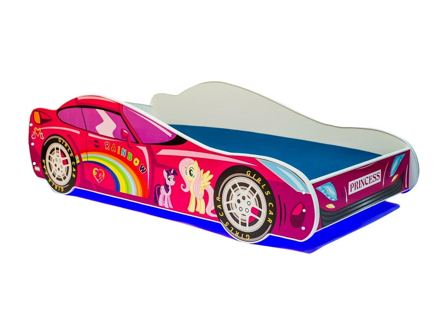 Bett Bogen Lux (80x160)/Matratze inklusive/Rosa