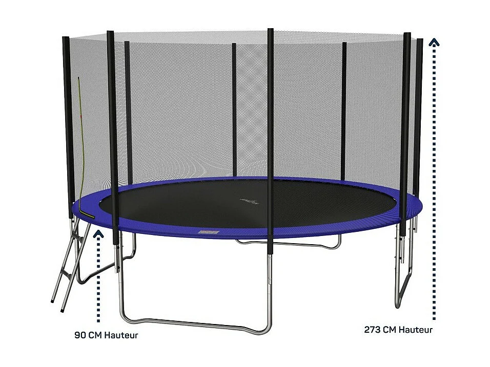Trampoline pour enfant Jump4Fun Deluxe filet extérieur -14FT (427 cm)