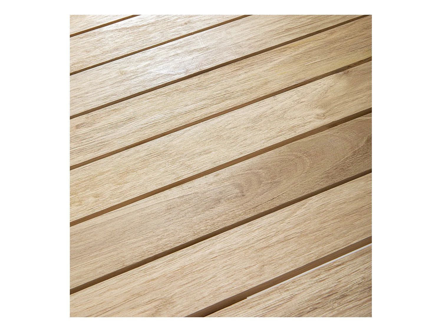 Table de jardin pliante et 4 chaises en aluminium et bois