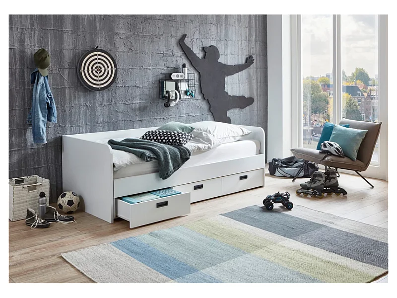 Bett  Bjanka (90x200)/Weiß