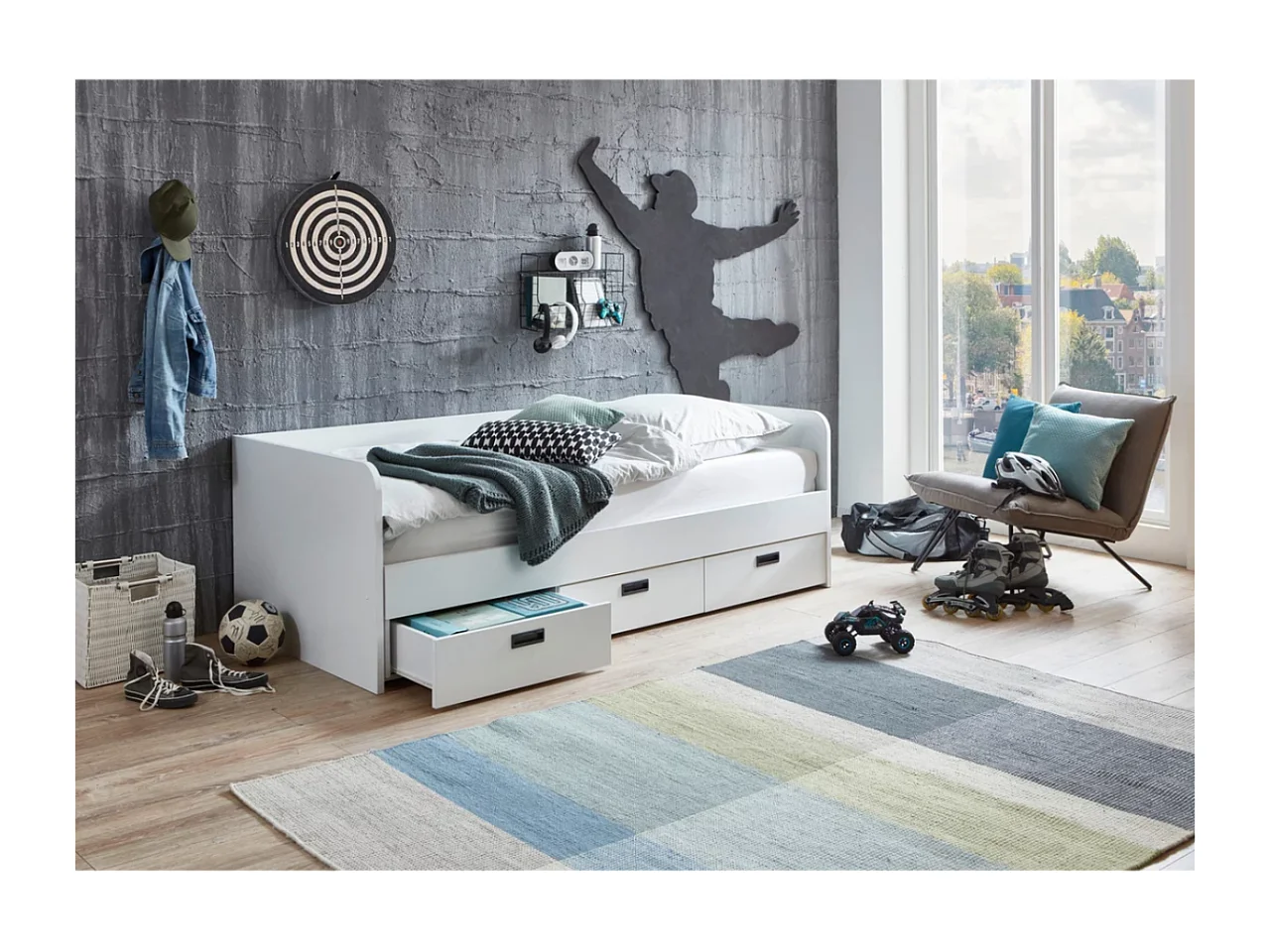 Bett  Bjanka (90x200)/Weiß