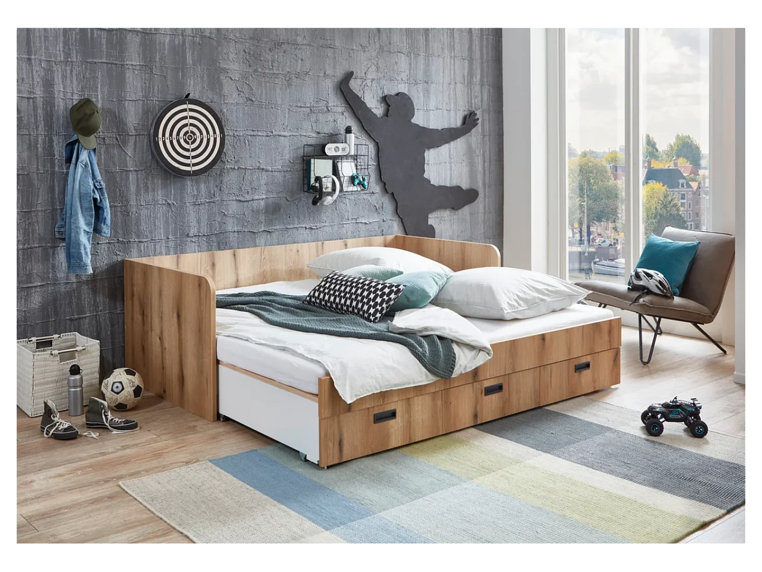 Bett  Bjanka (90x200)/Weiß