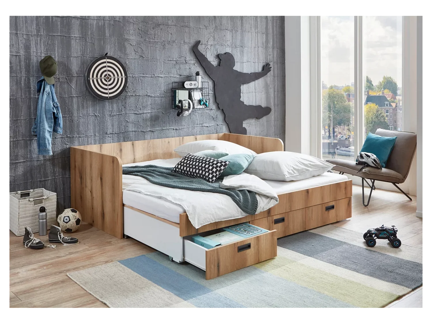 Bett  Bjanka (90x200)/Weiß