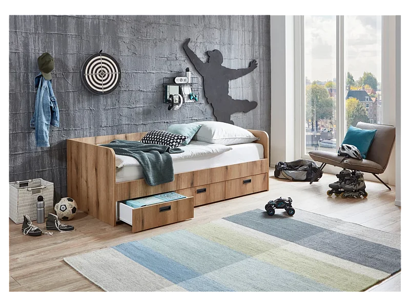 Lit  Bjanka (90x200)/blanche