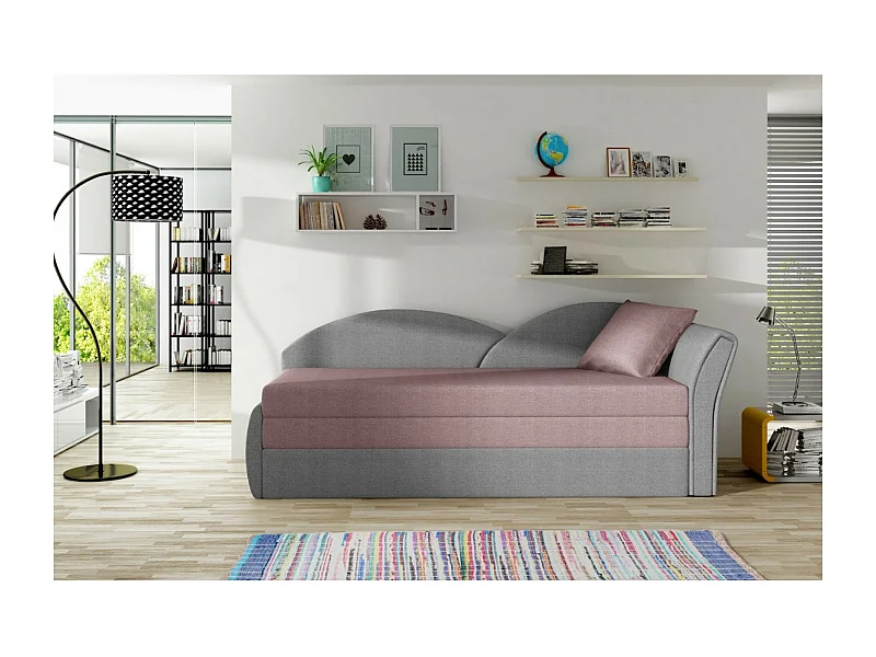 Bett Chind R (180x150) Ab Lager/Matratze inklusive/grau&pink