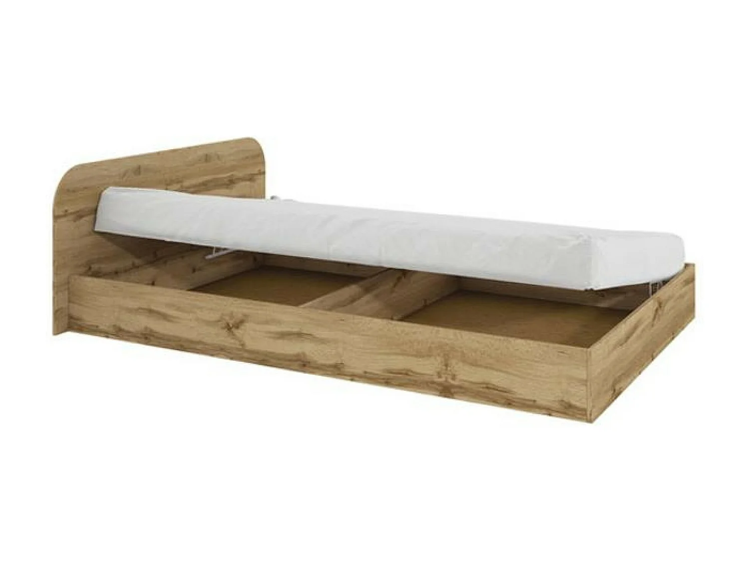 Letto Bondi M (144x190)/materasso incluso/bianca