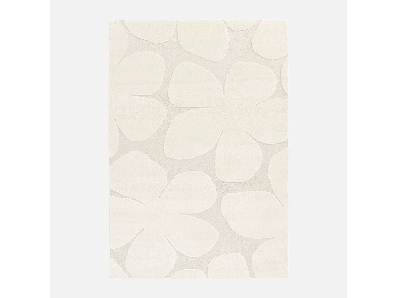 Tapis intérieur motif fleures crème Betty 80x150cm