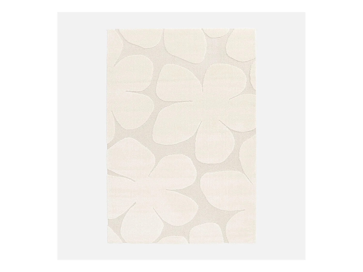 Tapis intérieur motif fleures crème Betty 80x150cm