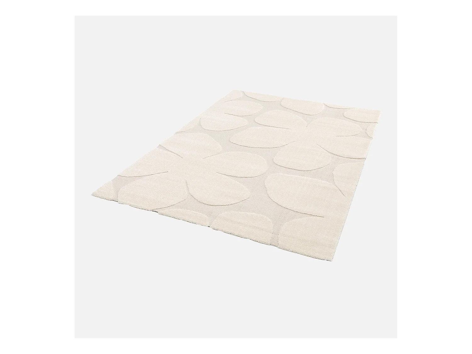 Tapis intérieur motif fleures crème Betty 120x170cm