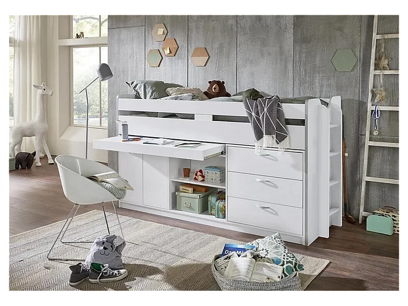 Lit  Boni (90x200)/blanc