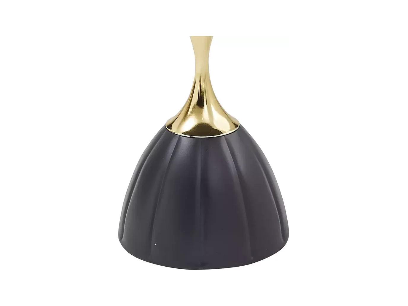 Table basse design moderne en métal noir et or LUXIA