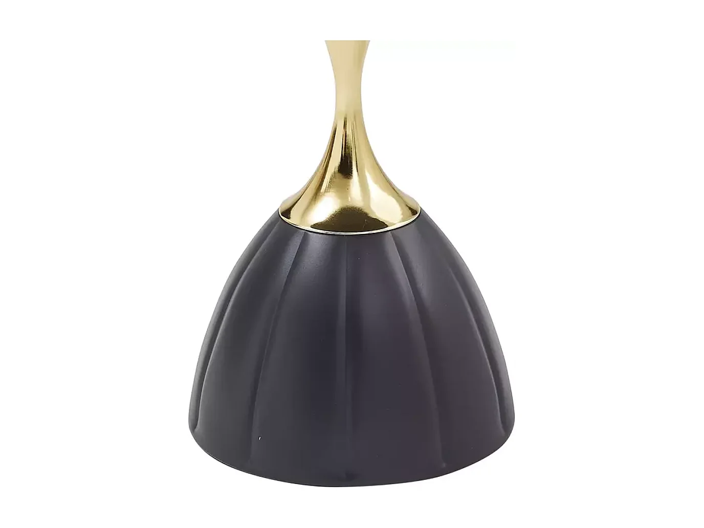 Table basse design moderne en métal noir et or LUXIA