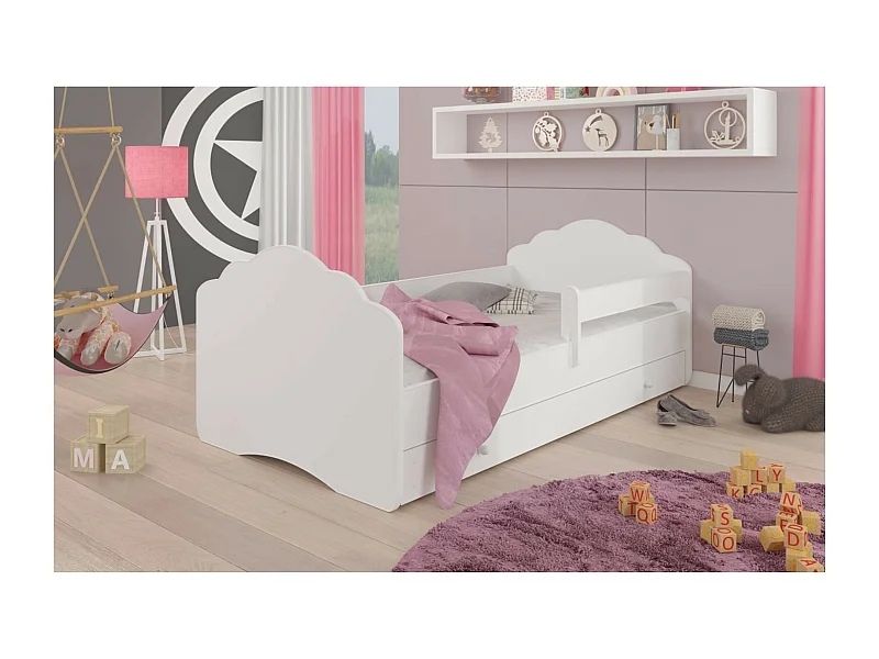 Bett Cosimo (70x140)/Matratze inklusive/Weiß