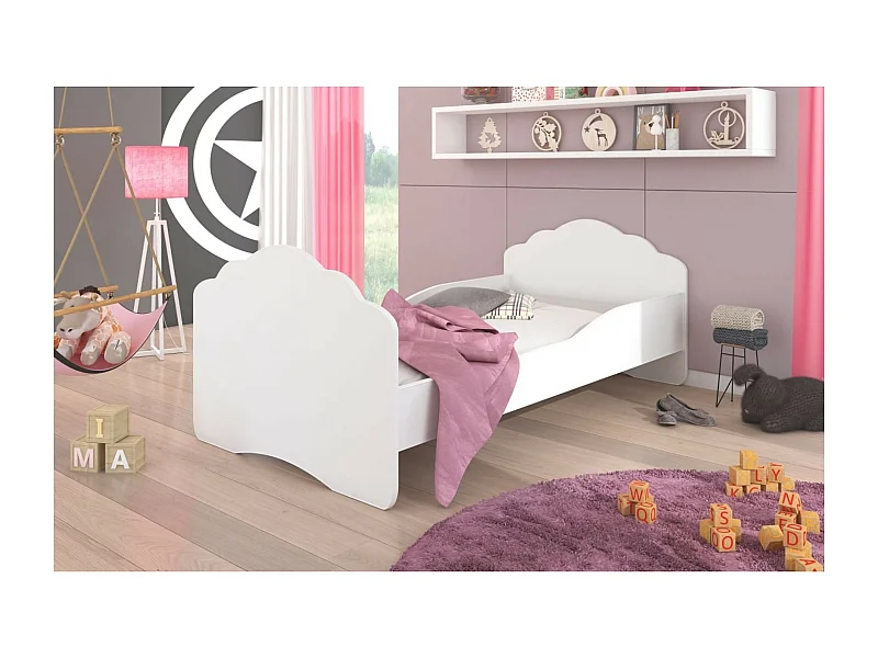 Lit Cosimo Premium (80x160)/matelas inclus/blanche