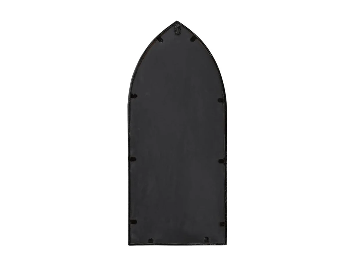 Miroir de jardin Noir 70x30 cm Fer pour utilisation extérieure