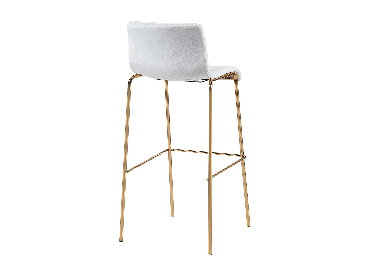 Tabouret de bar - Velours - Crème - Hoover