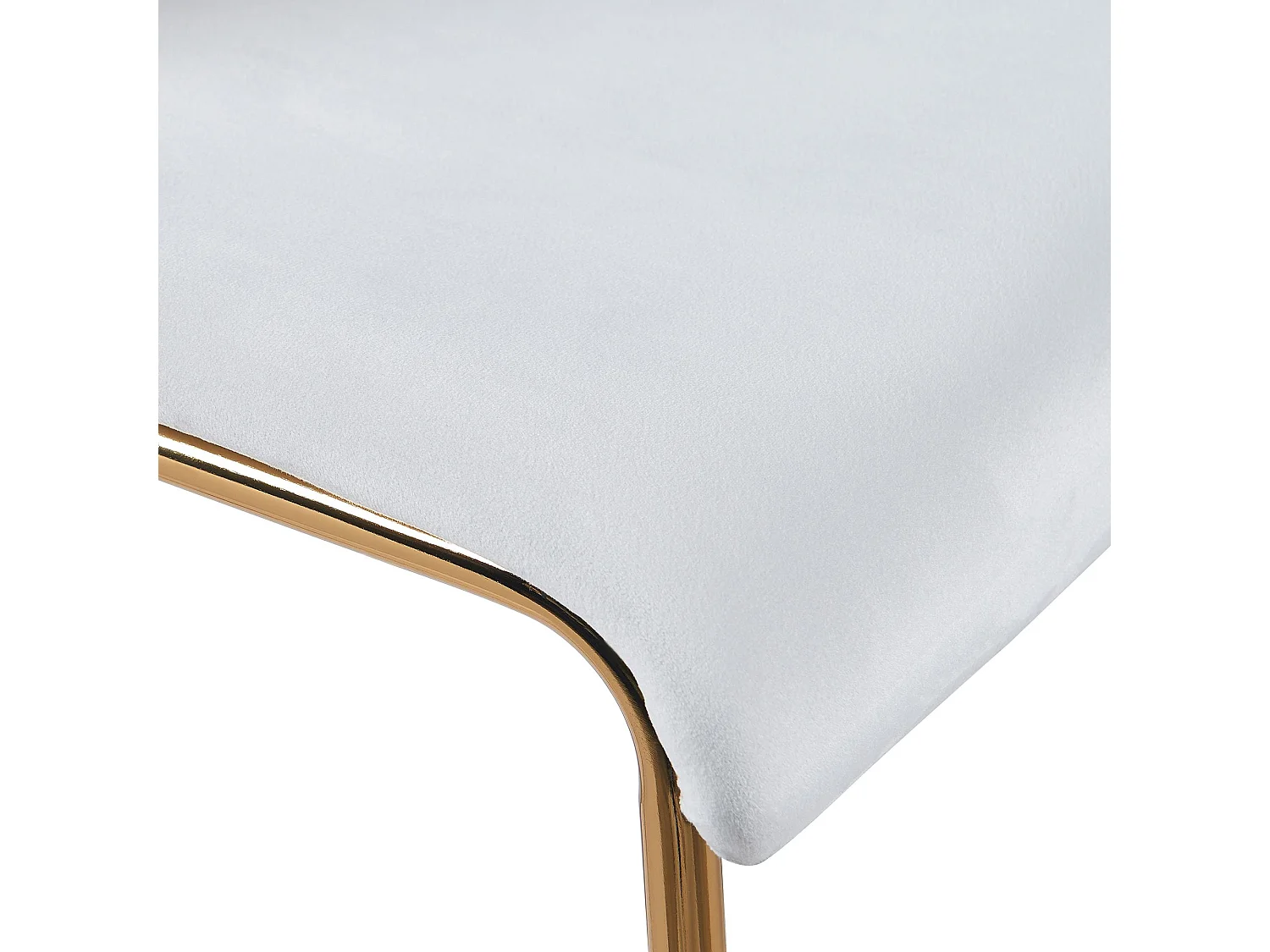 Tabouret de bar - Velours & Noir - Crème - Hoover
