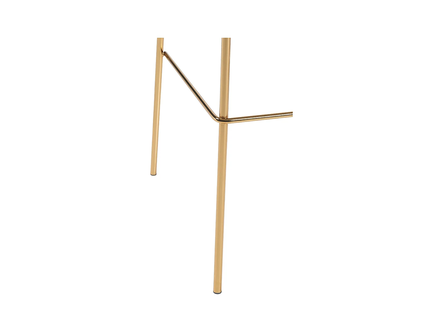 Tabouret de bar - Velours - Marron - Hoover