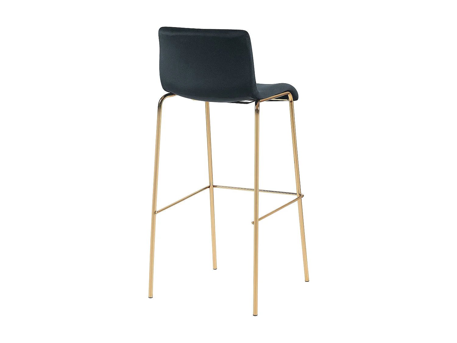 Tabouret de bar - Velours - Noir - Hoover