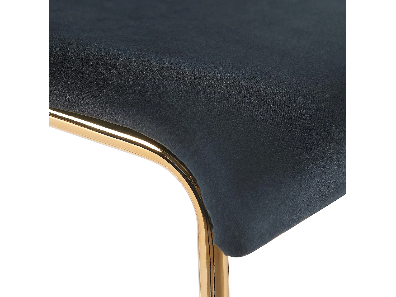 Tabouret de bar - Velours & Noir - Noir - Hoover