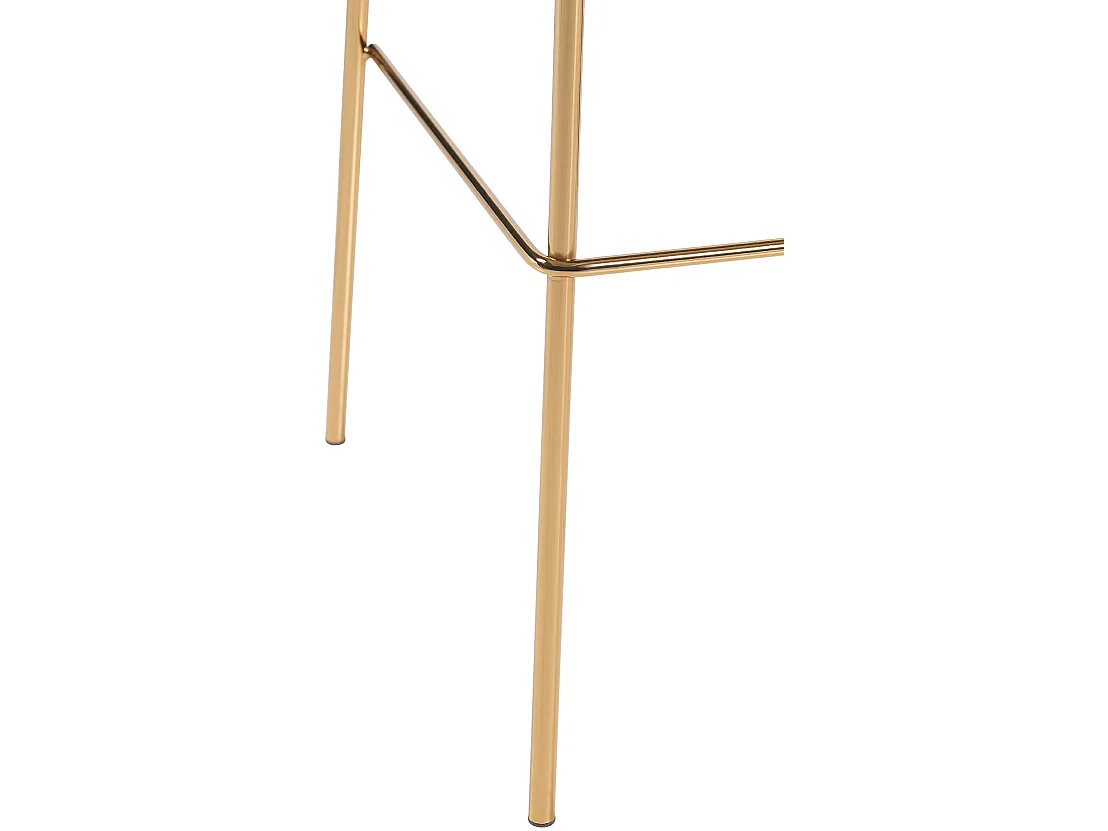 Tabouret de bar - Velours & Noir - Noir - Hoover